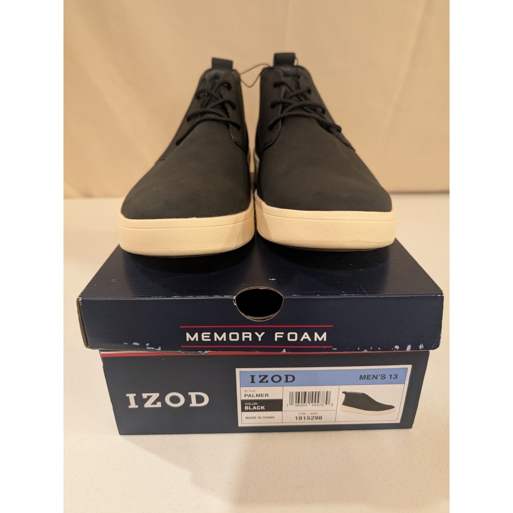 IZOD Palmer Men's Size 13 Black Chukka Shoes Memory Foam Lightweight Comfort - Picture 1 of 3